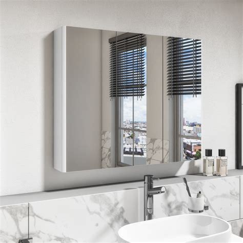 bathroom steel cabinet with mirror|mirrored bathroom cabinet 800 wide.